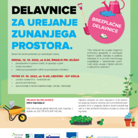 Delavnice za urejanje zunanjega prostora.